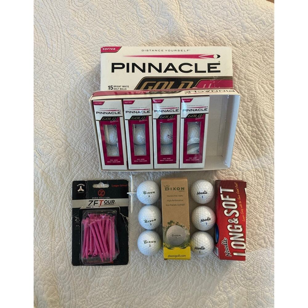 Pinnacle, Noodle, Dixon, Zero Friction golf ball bundle